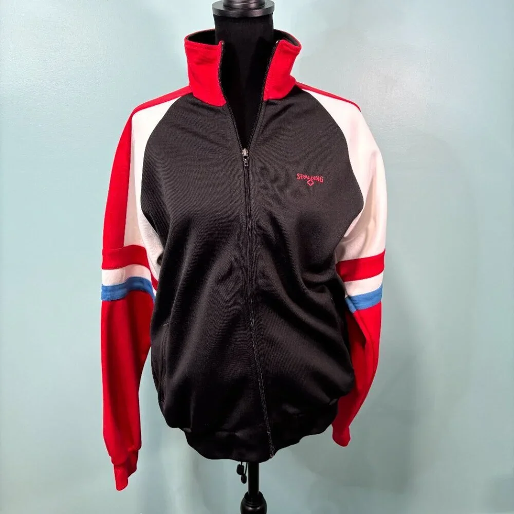 Vintage Spaulding Track Tennis Jacket Unisex Large         Lot O
